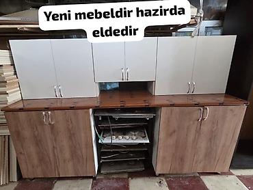 Mətbəx üçün modul şkaf dəsti - Üst modul: 4 qapılı ağ rəngli