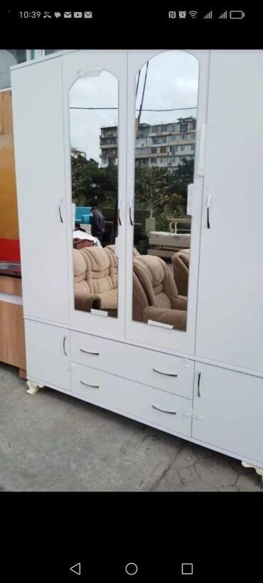 Dolablar: Açılan, 4 qapılı Düz dolab, Şifonyer — 11