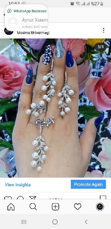 Digər bijuteriyalar: Gümüş dəst, qarnitur,üzük,sep ve daha çoxu üçün : Ünvan : Moskva — 5