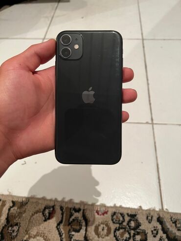 телефоны redmi 10: IPhone 11, Б/у, 64 ГБ, Черный, Защитное стекло, Чехол, 75 %