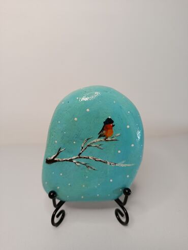 Şəkillər, tablolar: Роспись на натуральном камне, выполненная вручную акриловыми красками — 20