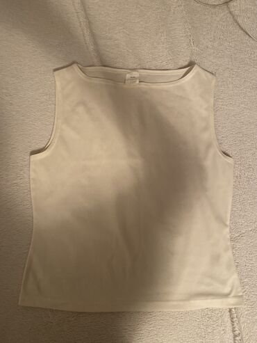 majice sa čipkom: M (EU 38), Single-colored, color - White