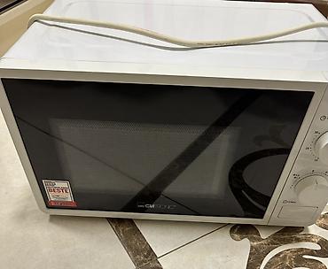 mini pec: Mikrodalğalı soba Clatronic, Ayrıca dayanan, Mikrodalğalar ilə, rəng - Ağ, İşlənmiş — 1