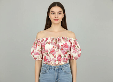 stradivarius top z odkrytymi ramionami: Shein, Top damski, rozmiar M