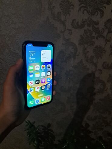 нот 9 с: IPhone X, Б/у, 256 ГБ, Black Titanium, Чехол, 100 %