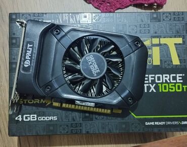 gtx 980: Videokart Palit GeForce GTX 1050 Ti, 4 GB, İşlənmiş