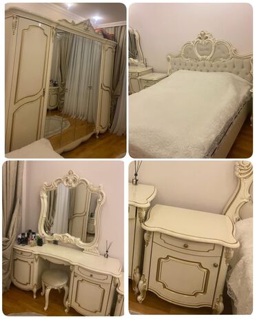 спални мебеллар: Yataq dəsti 2200₼.Tam Belarusiya istehsalıdır,material MDF