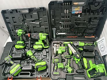 Наборы электроинструментов: Многофункциональный набор аккумуляторного электроинструмента 21V — 15