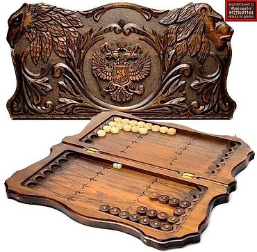 Нарды: Нарды с художественной резьбой - Эксклюзивные резные нарды с богатым — 5