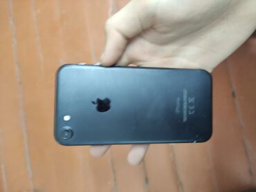 бу телефон каракол: IPhone 7, Колдонулган, 128 ГБ, Jet Black, Заряддоочу түзүлүш, Каптама, 100 %