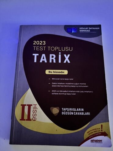 Akkumulyatorlar: Azərbaycan Tarixi Testlər 11-ci sinif, 2-ci hissə, 2023 il