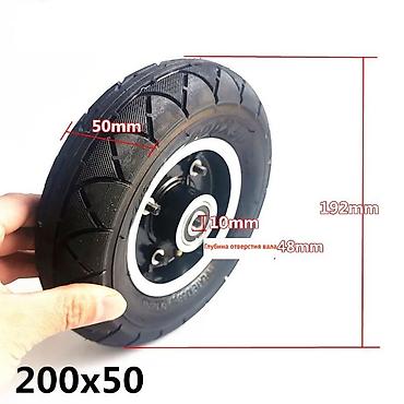 Аксессуары и запчасти для электротранспорта: Запчасти для электро-самоката, (велосипеда) бу моторколесо 8" 400w — 2
