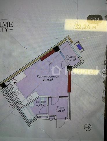 1 комната, 33 м², 6 мкр 11 этаж, ПСО (под самоотделку)