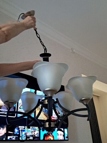 Lent lampalar: Çılçıraq, 5 lampa, Metal