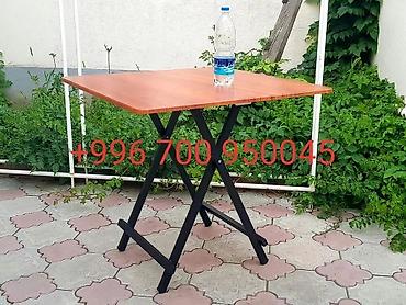 Складные походные столы: Складной походный стол, Новый, ЛДСП, цвет - Черный — 2