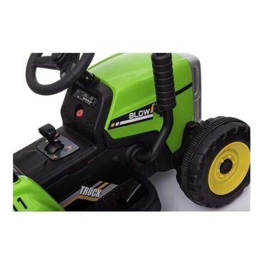 Dečiji električni automobili: Traktor sa prikolicom na akumulator XMX611 Boja:zelena/crvena/plava — 15