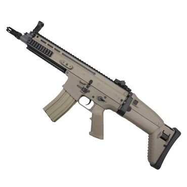 Игрушки: Орбиз автомат Cyma Scar-L песочного цвета. Полноразмерный, выполнен из