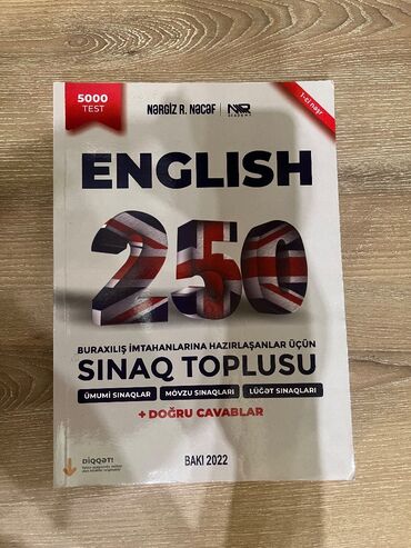 ingilis dili 250 sinaq pdf: İngilis dili sinaq toplusu 2022ci ilindirkitab istifade olunmayıb