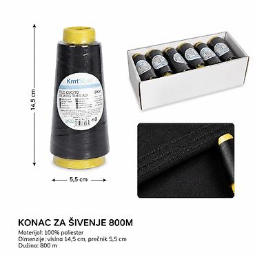 kais za sivacu masinu: KMT Za crni 5201897 Konac za šivenje – crni, Kmt Style. Praktičan — 1