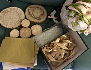 Süni güllər: Dekorativ gül və aksesuar dəsti - Süni gül buketləri və ya — 9