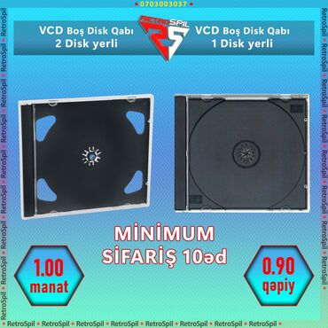 İncəsənət və kolleksiyalar: VCD CD Boş Disk Qabı Məhsullar hamısı yenidir say çoxdur Keyfiyyəti