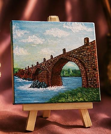 molbert: 🎨 Kiçik ölçülü, hədiyyəlik tablolar 🖼 Tablo ölçüsü: 10×10 sm 🎨 Akril — 2