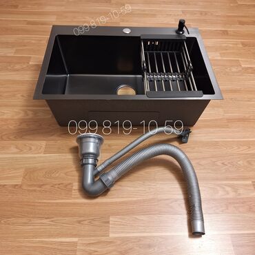 Mətbəx çanaqları: Yeni Kvadrat Mətbəx çanağı, Şkafsız, Paslanmaz polad, Pulsuz çatdırılma — 2