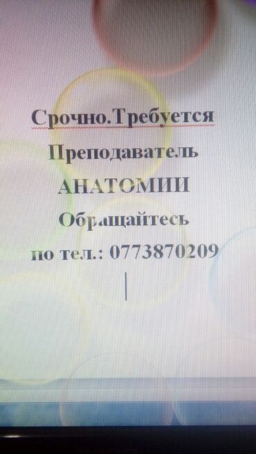 работа в садике с ребенком бишкек: Требуется Учитель - Биология, Без опыта