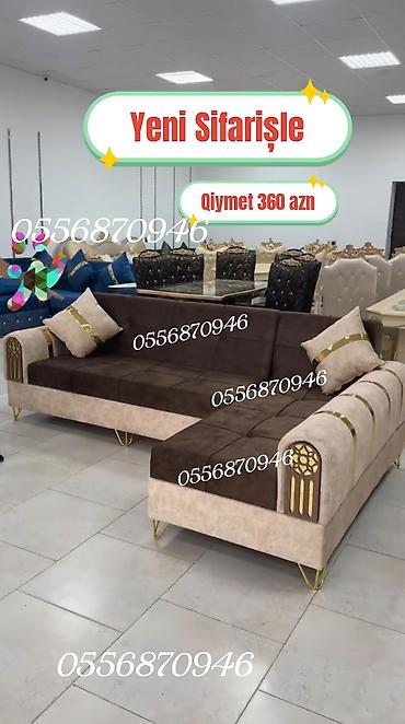 Sifarişlə divanlar: Künc divan, Qonaq otağı üçün, Parça, Bazalı, Açılan, Kitab — 9