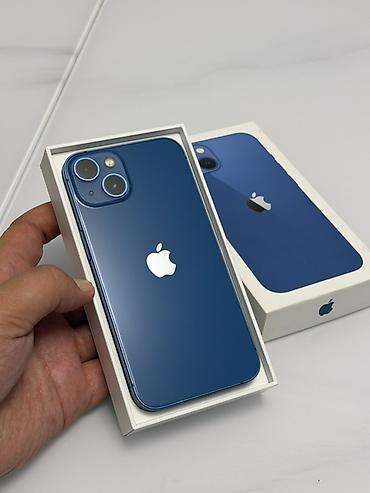 i5 12600: IPhone 13, Б/у, 128 ГБ, Синий, Коробка, 100 % — 1