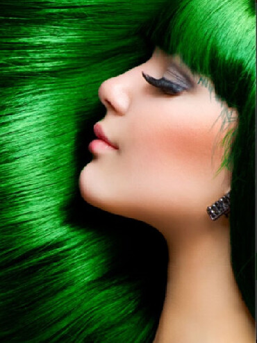 Зеленая краска для волос которая смывается
