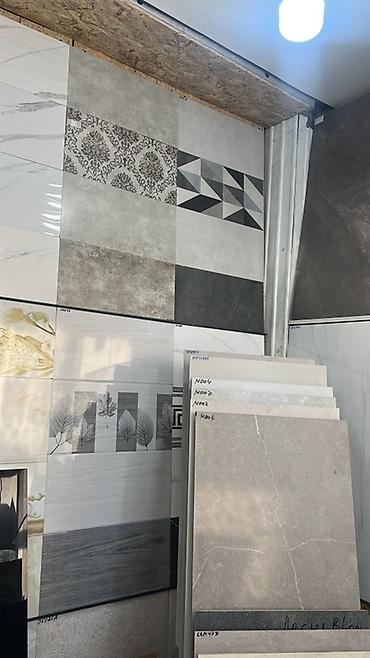 Керамогранит: Керамическая/керамогранитная плитка для пола и стен — светло‑серые и — 17