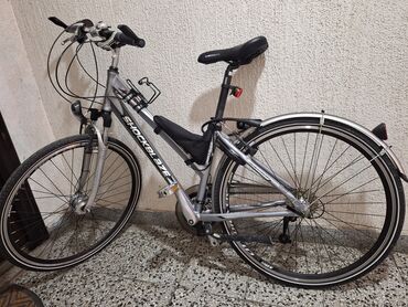 polovne bicikle za devojcice: Bicikl AKCIJA, srebrno-crni, sve bitno je SHIMANO! Bicikl se prodaje