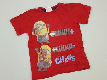 koszula chłopięca czerwona: Koszulka, 7 lat, 116-122 cm, stan - Zadowalający