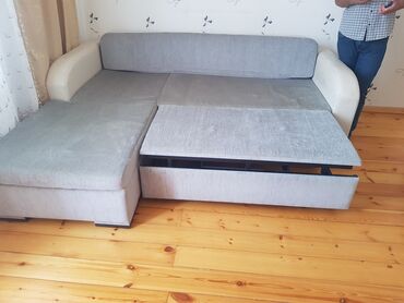 Divanlar: Künc divan, İşlənmiş, Açılan, Bazasız, Parça
