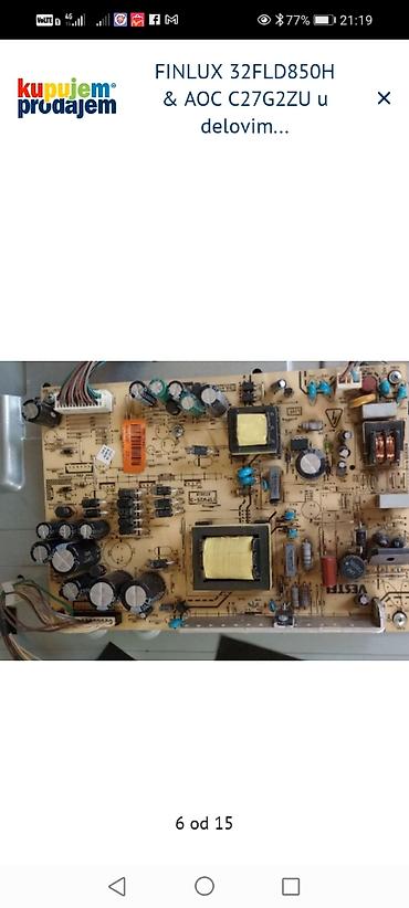 Ostali kompjuterski delovi: FINLUX 32FLD850H – delovi: - Main board: 17MB45M-3 - Power board na lalafo.rs — 7 Ostali kompjuterski delovi: FINLUX 32FLD850H – delovi: - Main board: 17MB45M-3 - Power board — 7