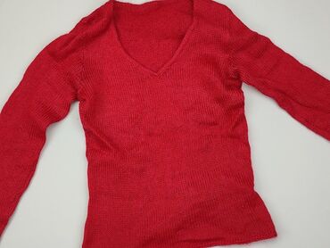 czarne t shirty w serek: Sweter, S (EU 36), condition - Good