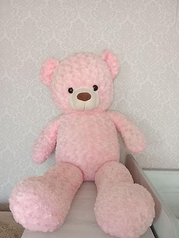 Yumşaq oyuncaqlar: Böyük ölçülü, yumşaq peluş ayı oyuncağı - Rəng: açıq çəhrayı - — 1