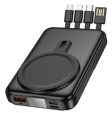 iphone cable: Внешний аккумулятор Hoco с беспроводной MagSafe-зарядкой и встроенными — 6