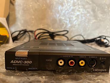 mini dv kamera: Canopus ADVC-300 — peşəkar analoq-rəqəmsal video konvertoru. VHS — 1