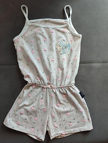 bedzevi za crocs papuce: Pamučni kombinezon na flamingosi, vel 12, kao nov — 2