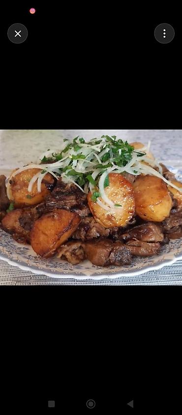 лапша: - Бешбармак: отварное мясо, домашняя лапша, картофель, много свежего — 3