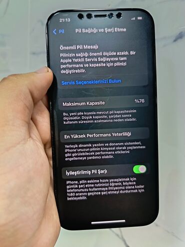 apple x ikinci el: IPhone 12 Pro Max, 256 ГБ, Pacific Blue, Отпечаток пальца, Face ID