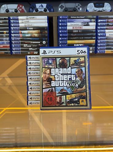 video dvd: GTA 5-PS5 diski Oyun diski tam işlək vəziyyətdədir, heç bir cızığı — 1