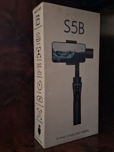 go pro qiymət: S5B 3-Oxlu Stabilizator Gimbal – smartfon çəkilişləri üçün