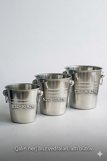 nerj qab: Buz vedrəsi Qalın nerj altı bütöv. buz vedresi 3.5L- 10Azn — 1