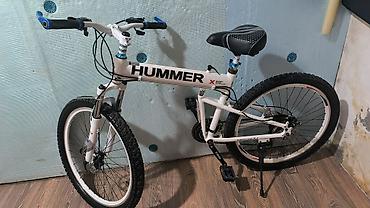 velosiped 28: HUMMER dağ velosipedi – qatlanan gövdə ilə - Rəng: ağ, HUMMER loqolu — 2