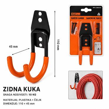 KMT Mala teška kuka okruglog oblika 2389333 Zidna kuka dizajnirana za