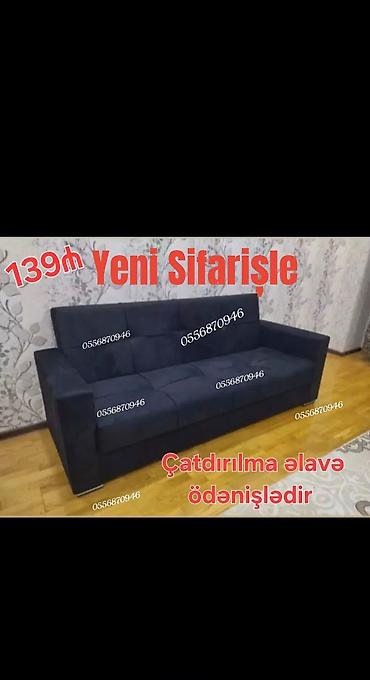 Sifarişlə divanlar: Divan, Qonaq otağı üçün, Parça, Bazalı, Açılan, Kitab — 8