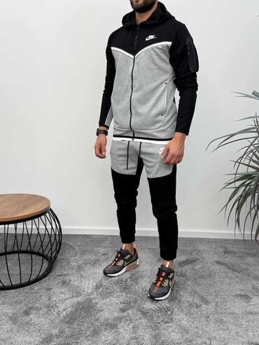 crno beli tech fleece: Pamuk m, l, xl, 2xl 3300